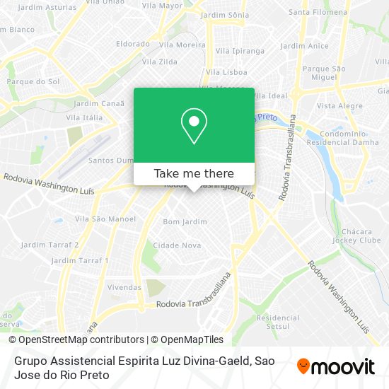 Grupo Assistencial Espirita Luz Divina-Gaeld map