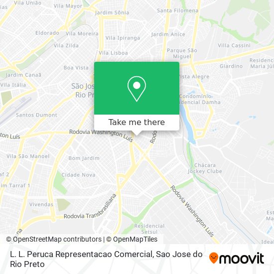 L. L. Peruca Representacao Comercial map