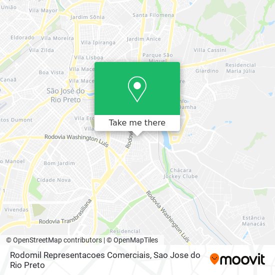 Rodomil Representacoes Comerciais map