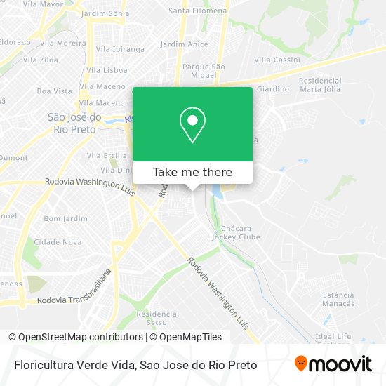 Floricultura Verde Vida map