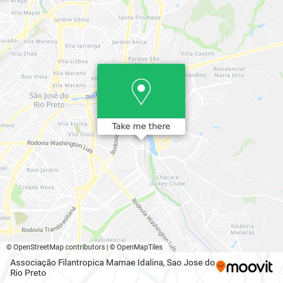 Associação Filantropica Mamae Idalina map