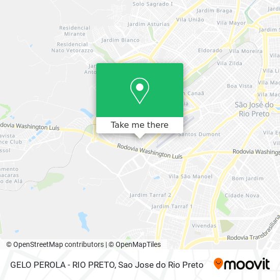 GELO PEROLA - RIO PRETO map