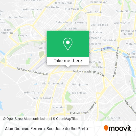 Alcir Dionisio Ferreira map