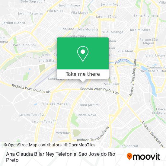 Ana Claudia Bilar Ney Telefonia map