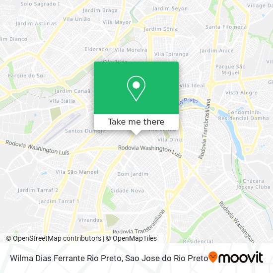 Wilma Dias Ferrante Rio Preto map