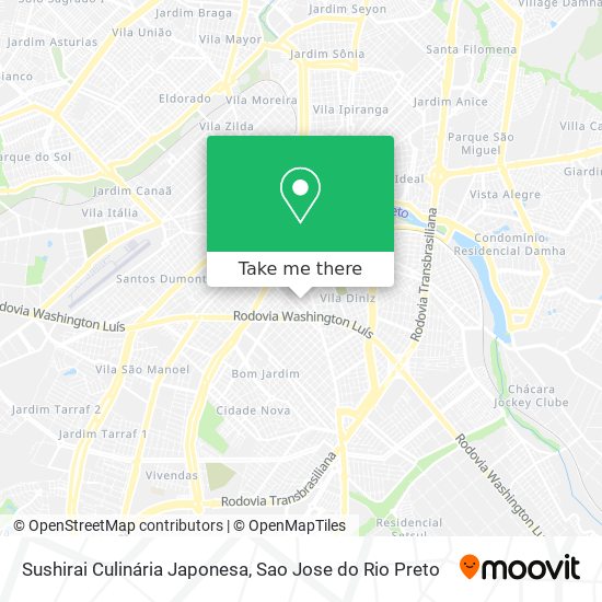 Sushirai Culinária Japonesa map