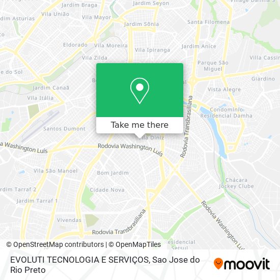 Mapa EVOLUTI TECNOLOGIA E SERVIÇOS