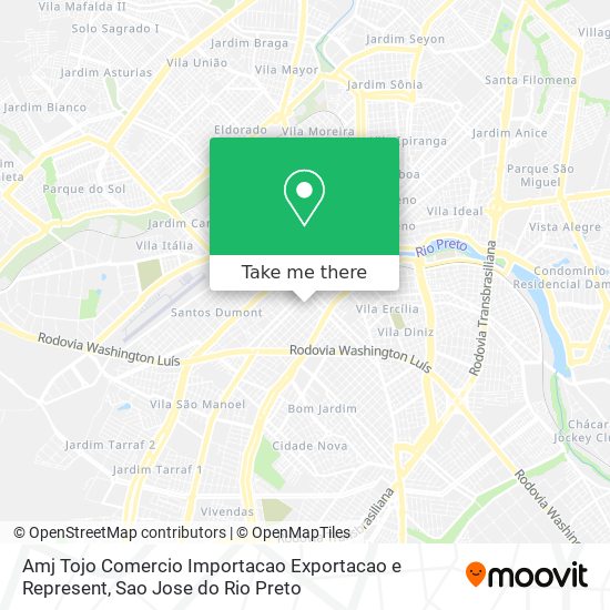 Amj Tojo Comercio Importacao Exportacao e Represent map