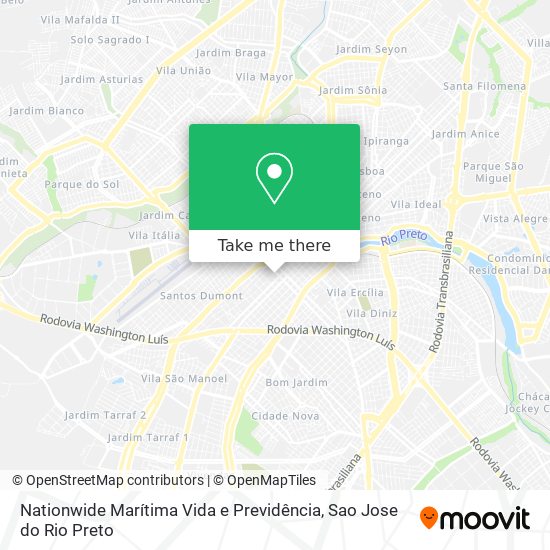Nationwide Marítima Vida e Previdência map