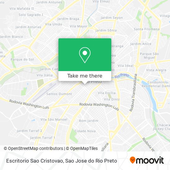 Escritorio Sao Cristovao map