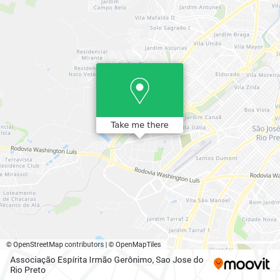 Associação Espírita Irmão Gerônimo map