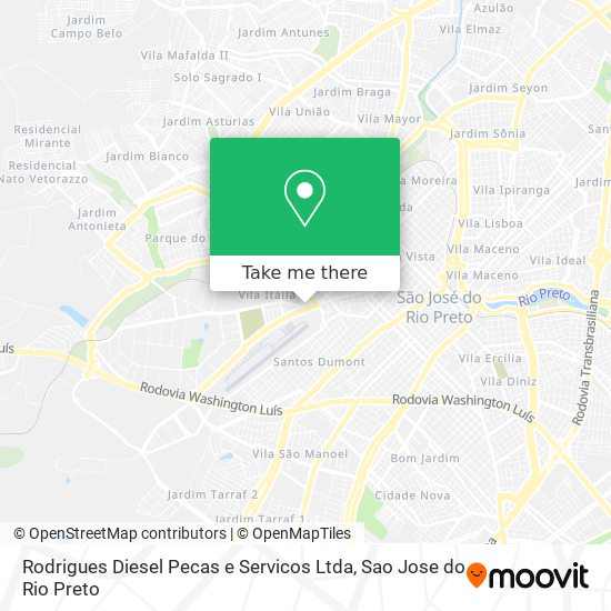 Rodrigues Diesel Pecas e Servicos Ltda map