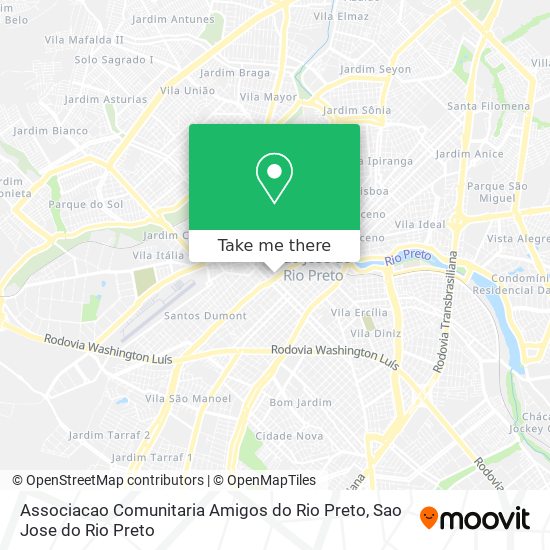 Associacao Comunitaria Amigos do Rio Preto map