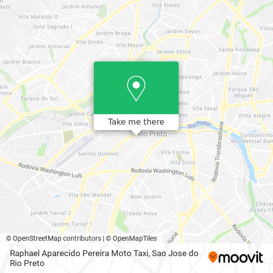 Raphael Aparecido Pereira Moto Taxi map