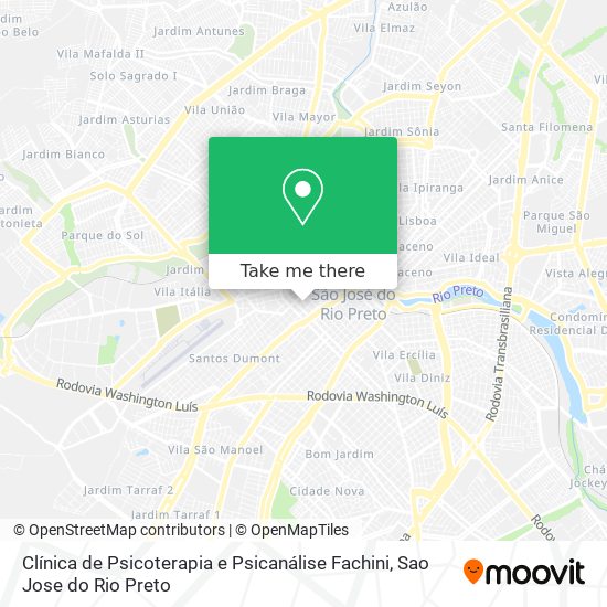 Clínica de Psicoterapia e Psicanálise Fachini map