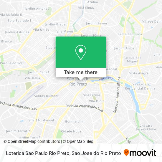 Loterica Sao Paulo Rio Preto map