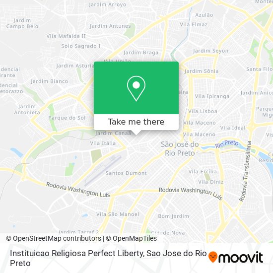 Instituicao Religiosa Perfect Liberty map