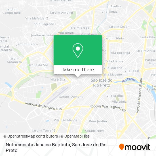Nutricionista Janaina Baptista map
