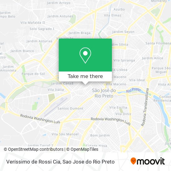 Veríssimo de Rossi Cia map