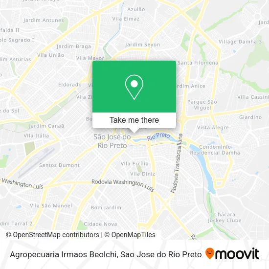 Agropecuaria Irmaos Beolchi map