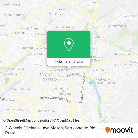 2 Wheels Oficina e Lava Motos map