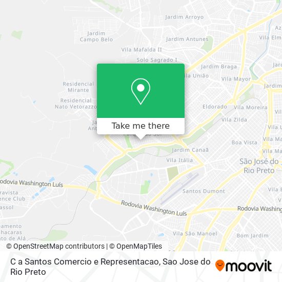 C a Santos Comercio e Representacao map