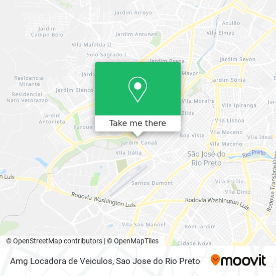 Amg Locadora de Veiculos map