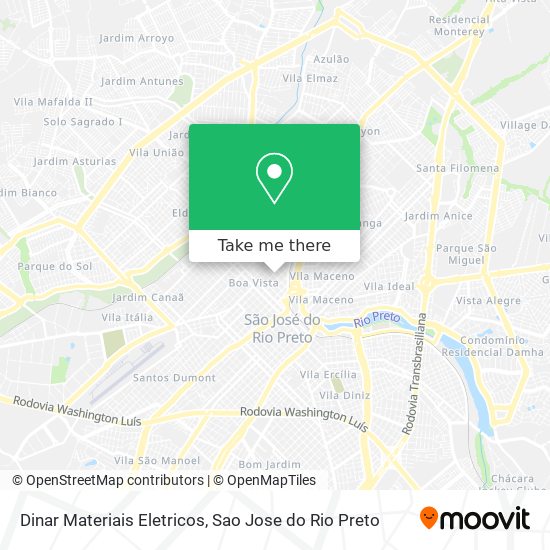 Dinar Materiais Eletricos map