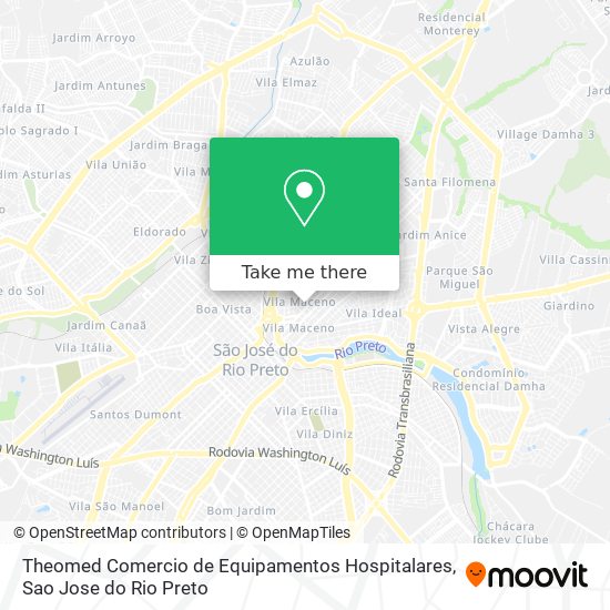 Theomed Comercio de Equipamentos Hospitalares map