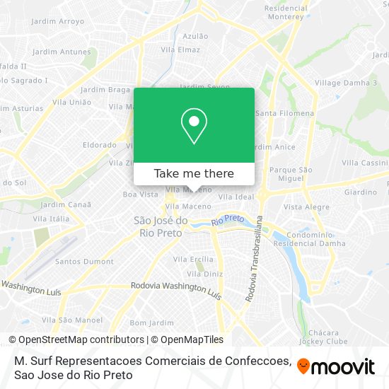 M. Surf Representacoes Comerciais de Confeccoes map