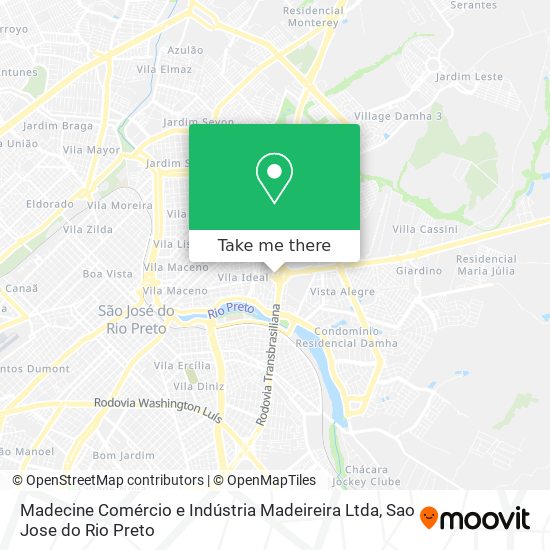 Madecine Comércio e Indústria Madeireira Ltda map