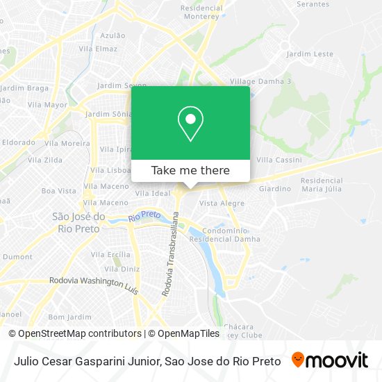 Julio Cesar Gasparini Junior map