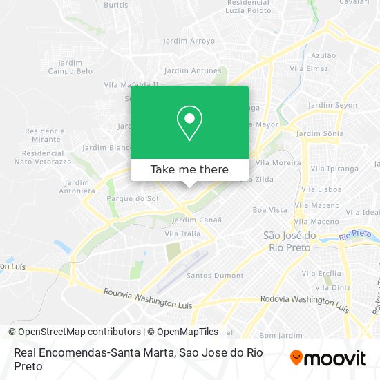 Real Encomendas-Santa Marta map