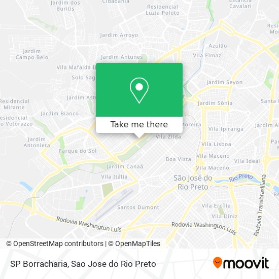 SP Borracharia map