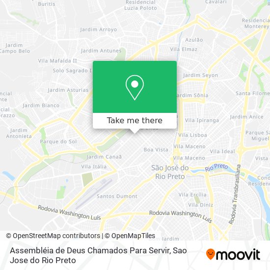 Assembléia de Deus Chamados Para Servir map