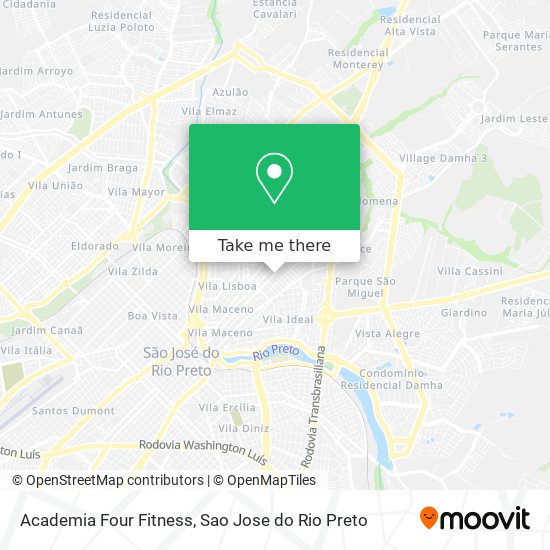Academia Four Fitness map