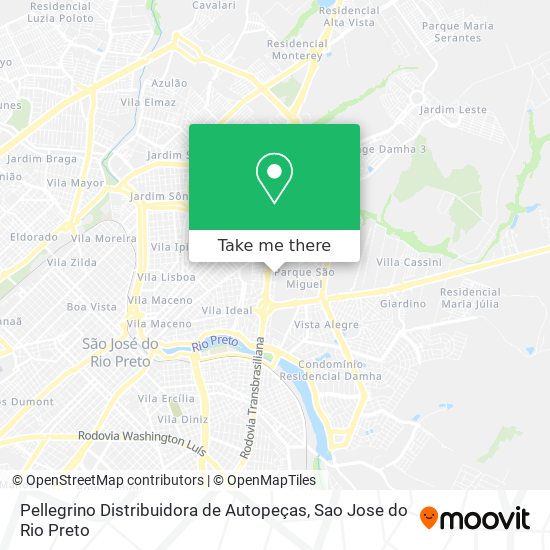 Pellegrino Distribuidora de Autopeças map