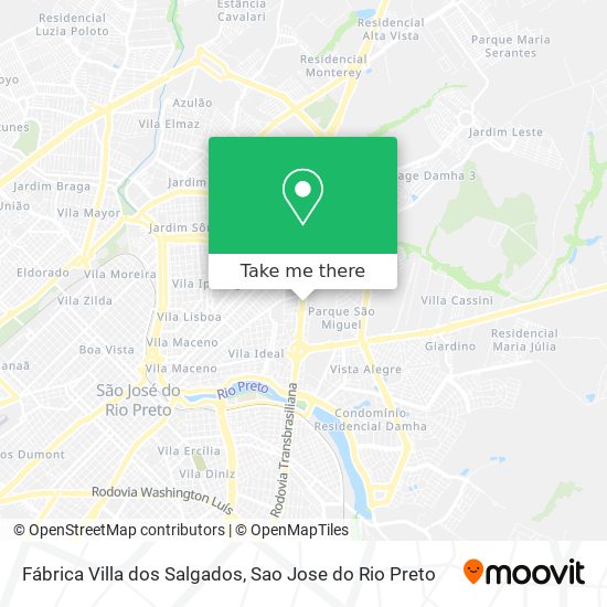 Fábrica Villa dos Salgados map