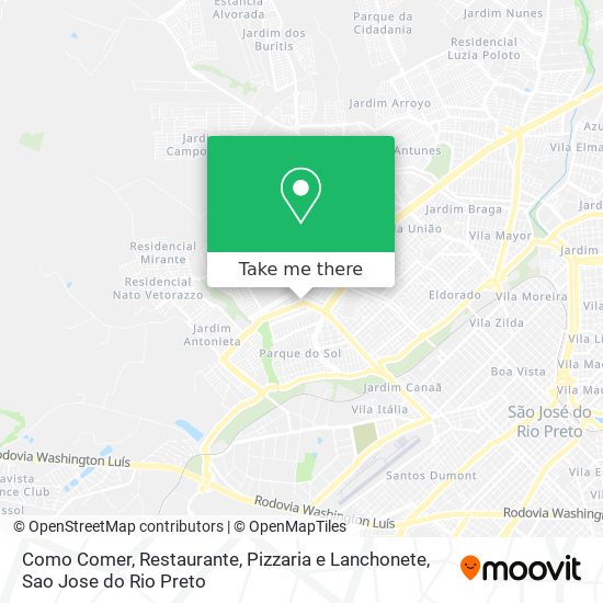 Como Comer, Restaurante, Pizzaria e Lanchonete map