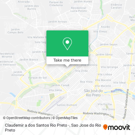 Claudemir a dos Santos Rio Preto - map