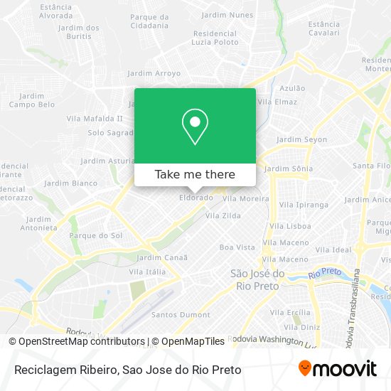 Reciclagem Ribeiro map