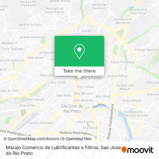 Marajo Comercio de Lubrificantes e Filtros map