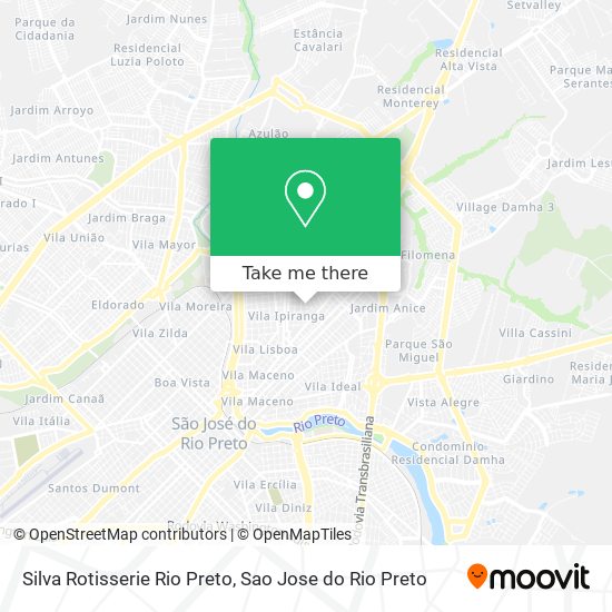 Silva Rotisserie Rio Preto map
