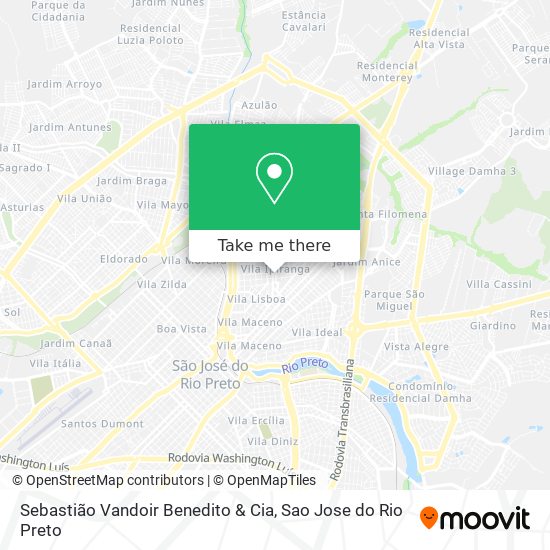 Sebastião Vandoir Benedito & Cia map