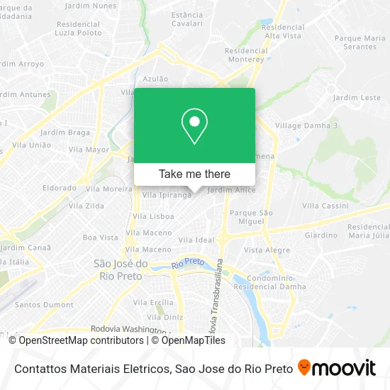 Contattos Materiais Eletricos map