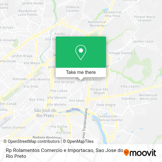 Rp Rolamentos Comercio e Importacao map