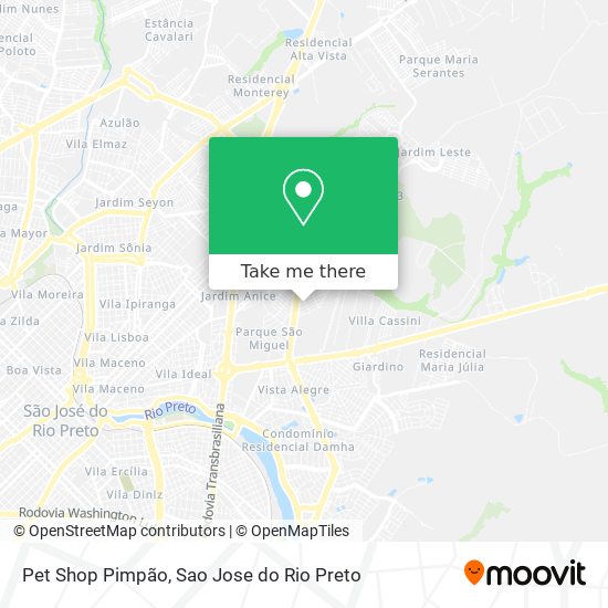 Pet Shop Pimpão map