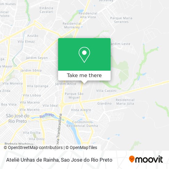 Ateliê Unhas de Rainha map