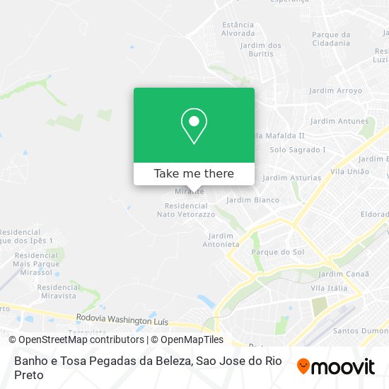 Banho e Tosa Pegadas da Beleza map