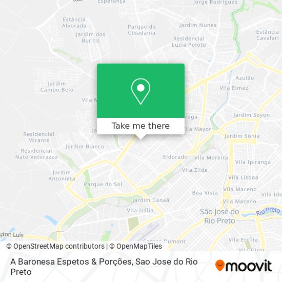 A Baronesa Espetos & Porções map